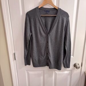 GAP Women's Classic Gray Cardigan Sweater XL